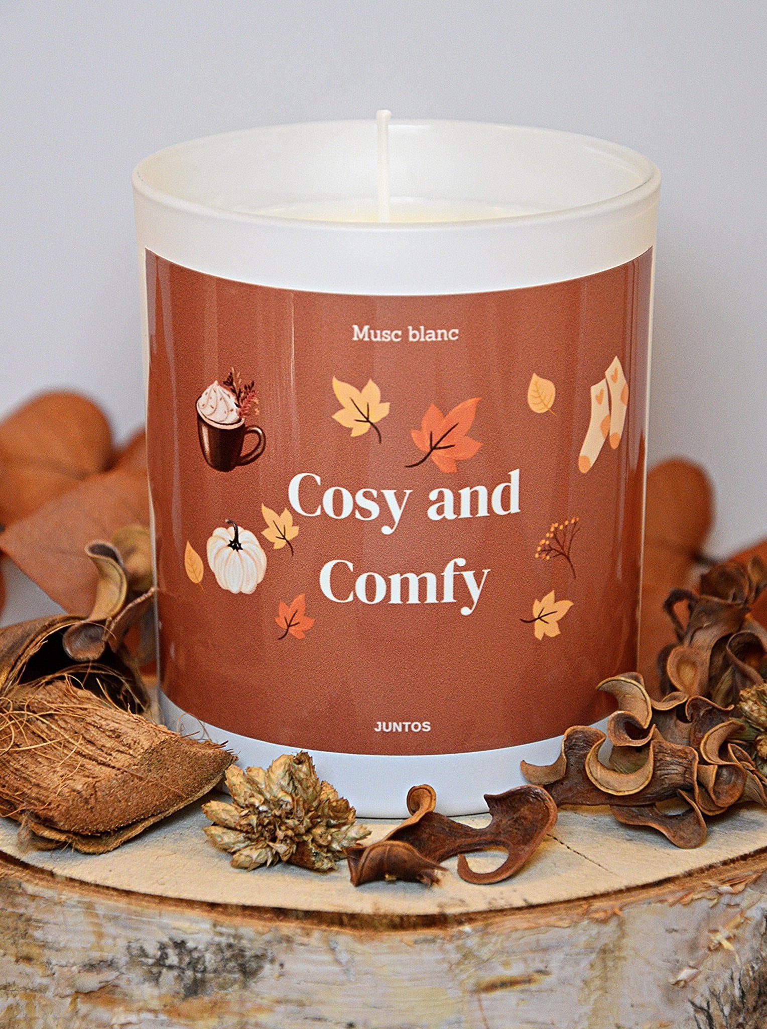 Bougie parfumée – Cosy and comfy – Pot réutilisable - JUNTOS