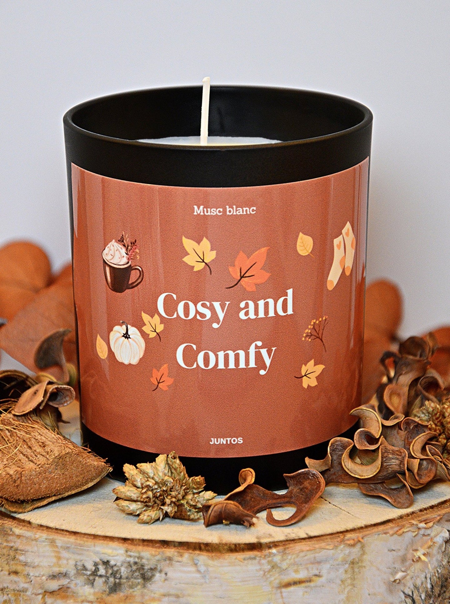 Bougie parfumée – Cosy and comfy – Pot réutilisable - JUNTOS