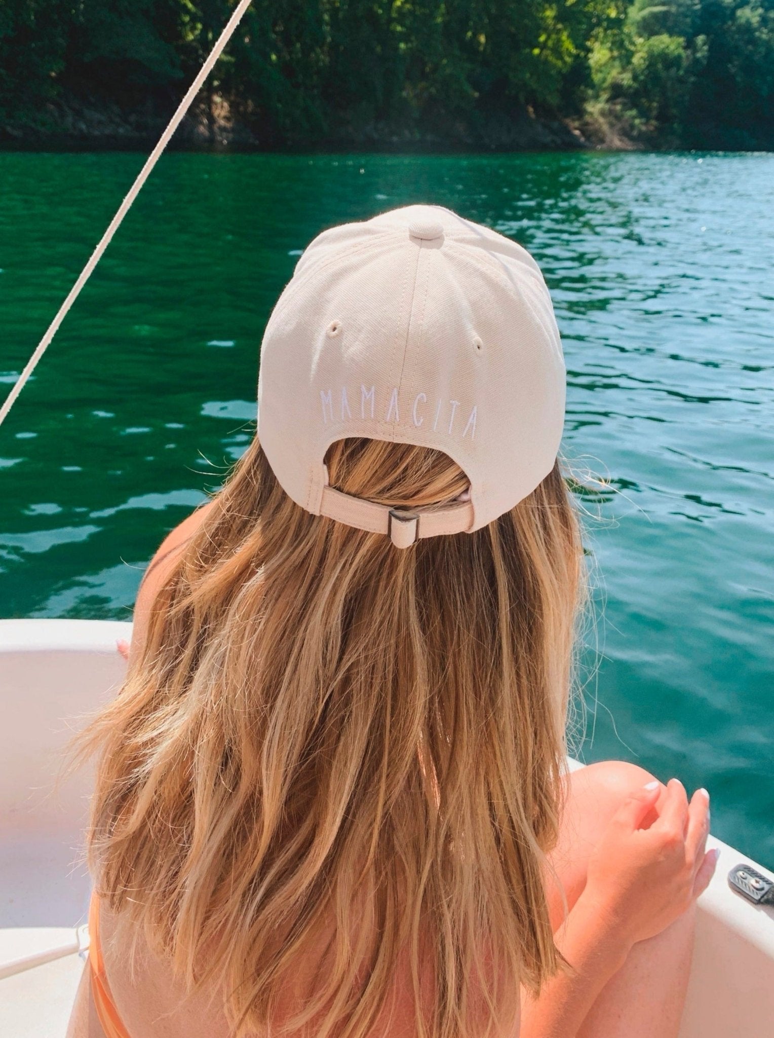 Casquette femme "Mamacita" en coton biologique - beige - JUNTOS