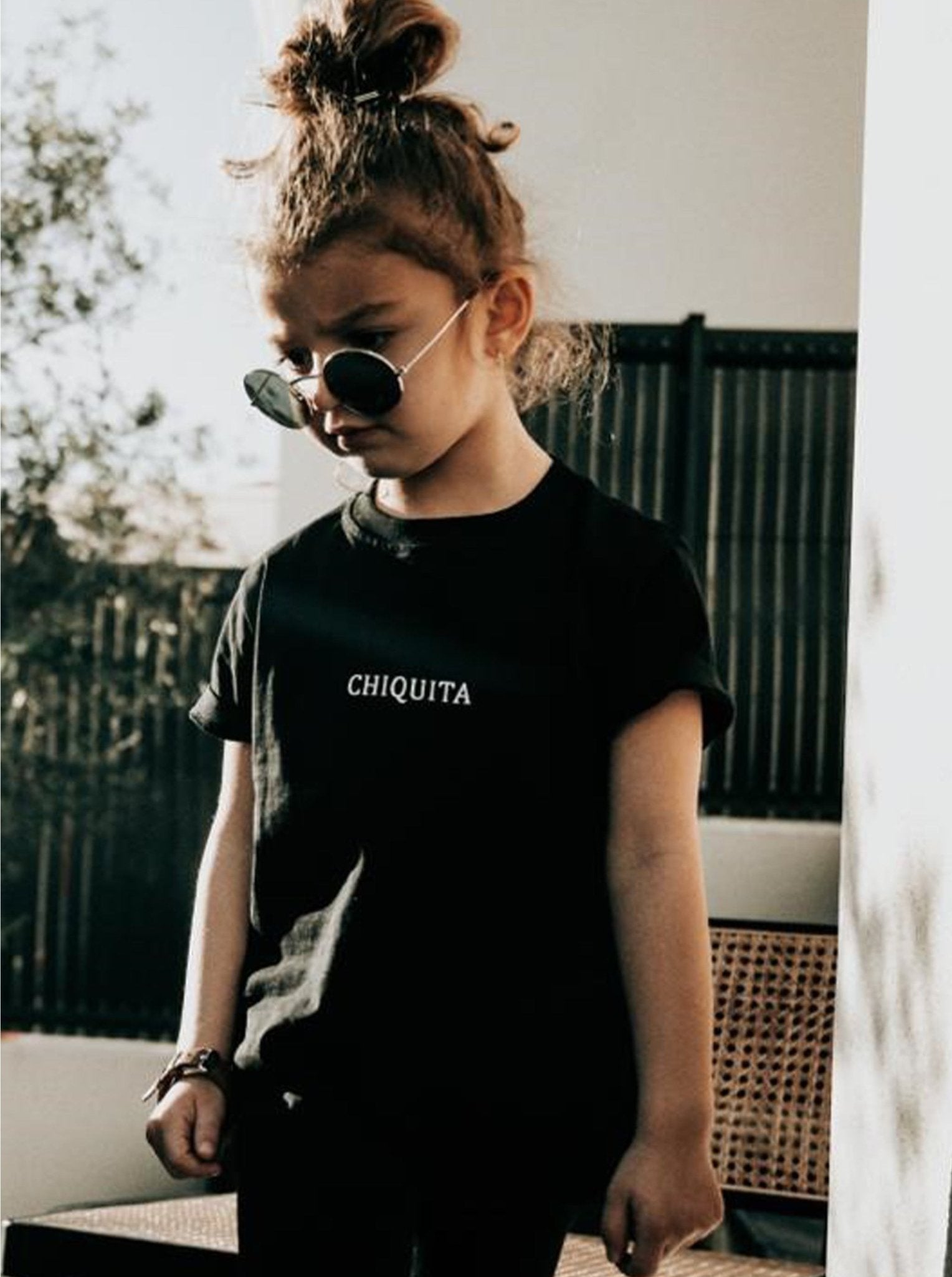 Duo t-shirt maman & fille noir coton bio - Mamacita et Chiquita - JUNTOS