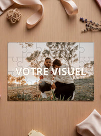 Puzzle personnalisé avec design client – 24 pièces