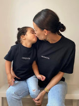 T-shirt Maman noir en coton bio - Mamacita - JUNTOS