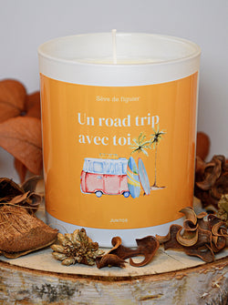 Bougie parfumée – Un road trip avec toi – Pot réutilisable