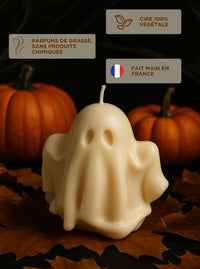 Bougie fantôme artisanale faite main en France, cadeau original
