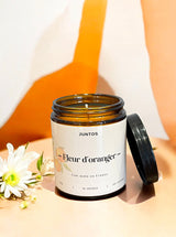 Bougie parfumée Fleur d'Oranger en cire végétale
Découvrez la bougie Fleur d'Oranger, fabriquée en France avec une cire végétale naturelle et un parfum de Grasse.