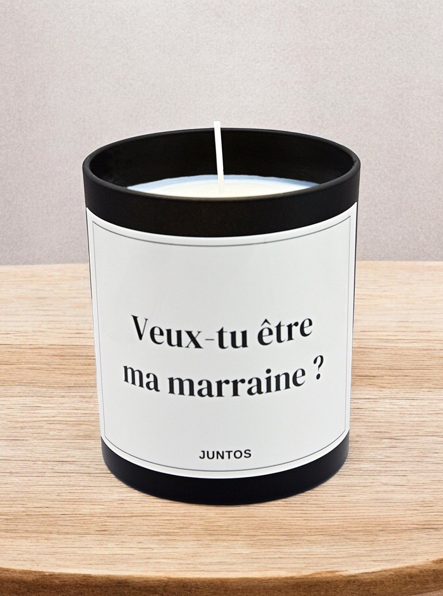 Bougie Parfumée Personnalisée avec votre Message - Pot rouge