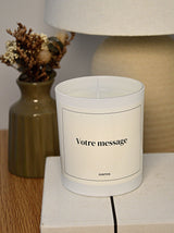 Bougie parfumée – Message personnalisé – Ballon "coeur" hélium - JUNTOS