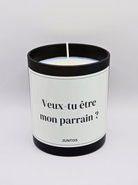 Bougie parfumée – Message personnalisé – Pot vert réutilisable 20CL - JUNTOS