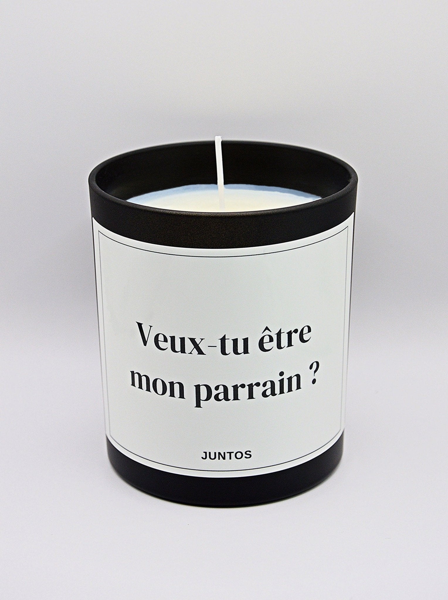 Bougie parfumée – Message personnalisé – Pot vert réutilisable 20CL - JUNTOS