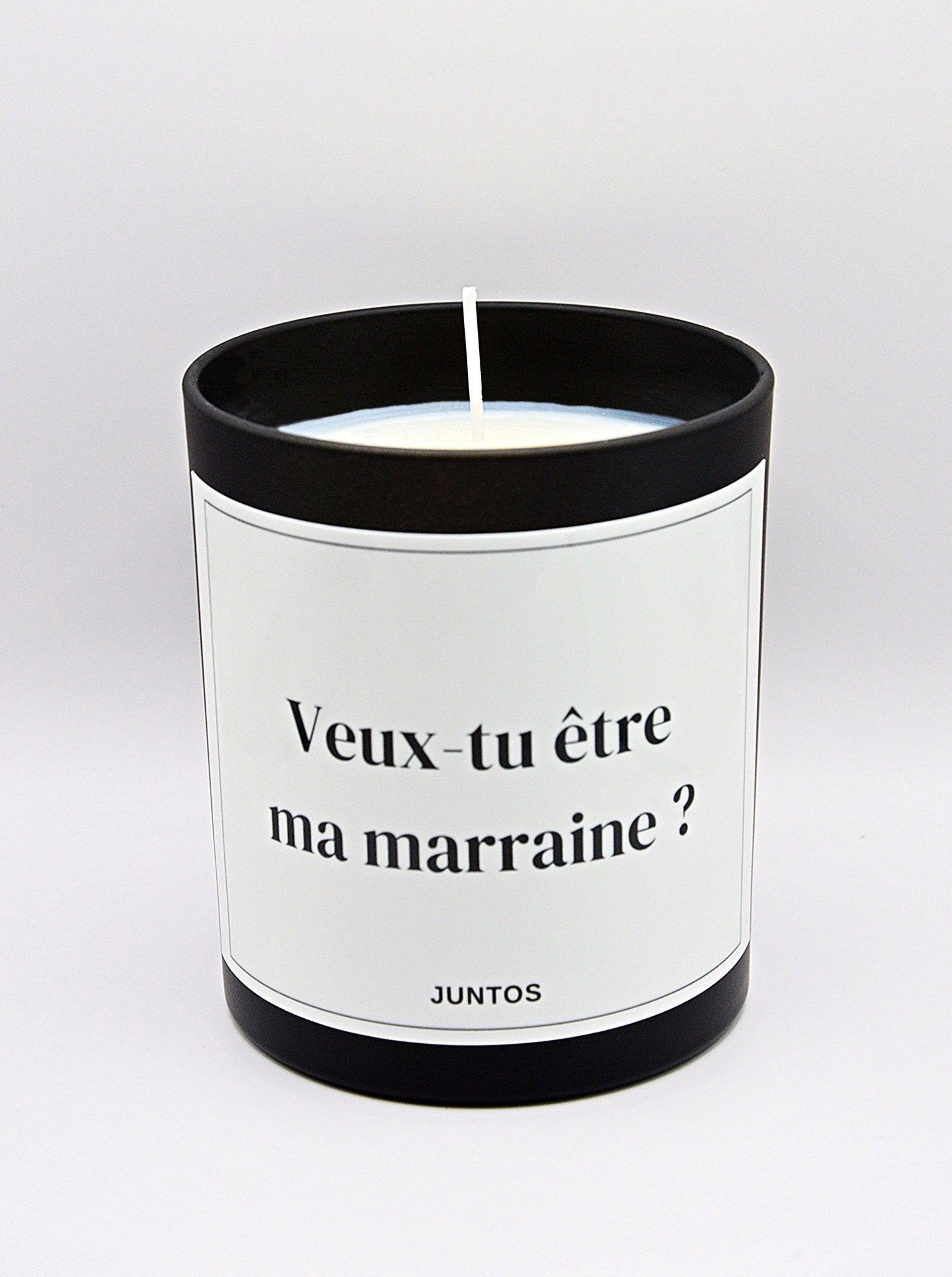 Bougie parfumée – Message personnalisé – Pot vert réutilisable 20CL - JUNTOS