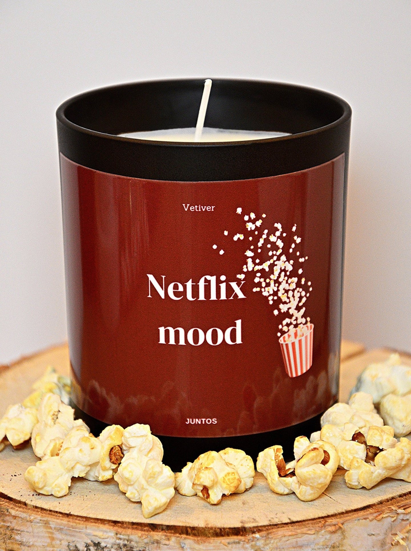 Bougie parfumée – Netflix mood – Pot réutilisable - JUNTOS