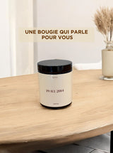 Bougie Personnalisée avec Message – Un Cadeau Unique & Écoresponsable (175g) - JUNTOS