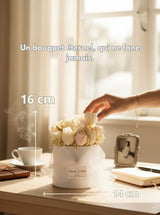 Bouquet artisanal de tulipes en bougie moulée fait main en France