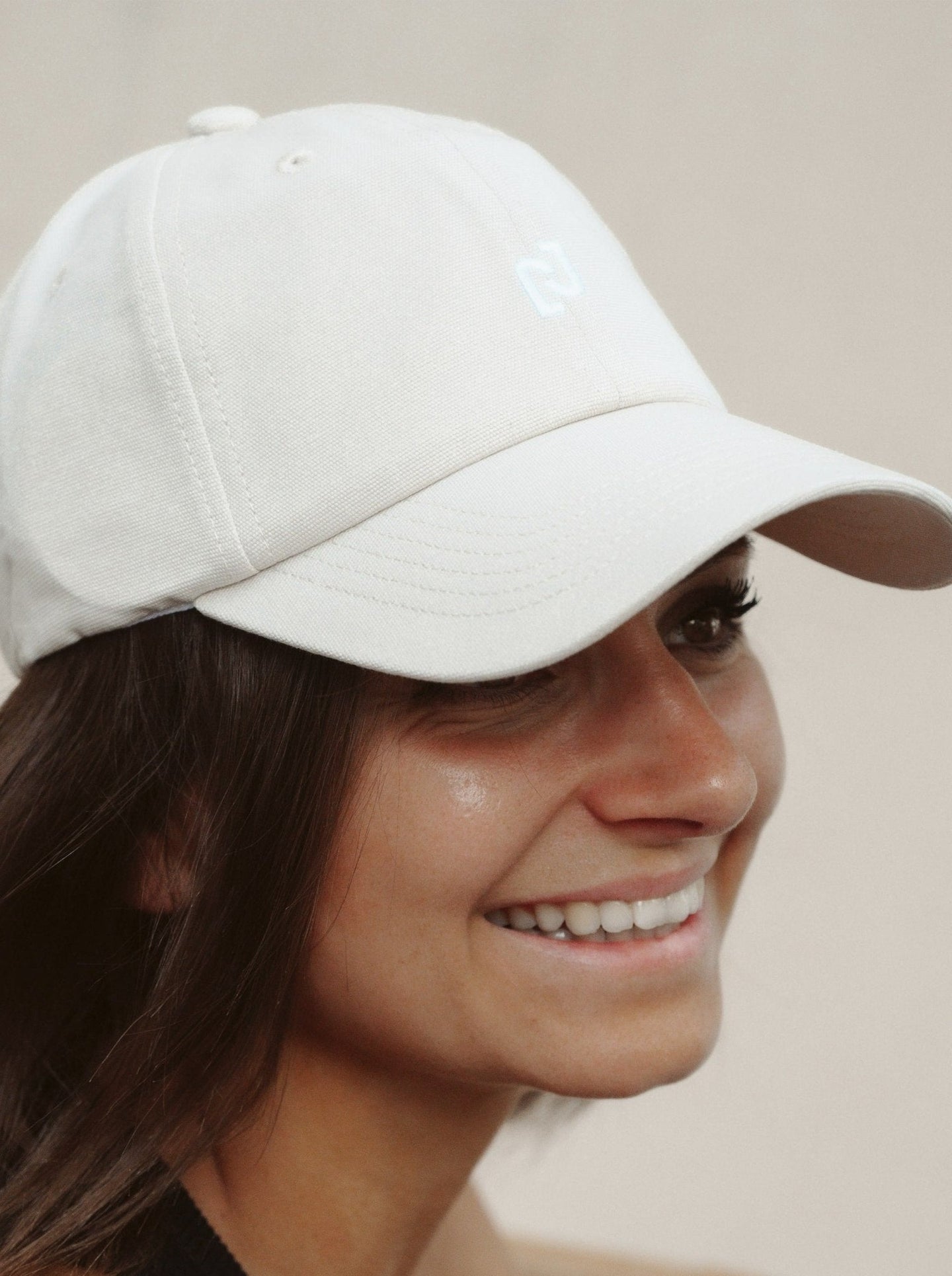 Casquette femme "Mamacita" en coton biologique - beige - JUNTOS