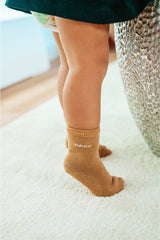 Duo paires de chaussettes bébé à messages tricotés - JUNTOS