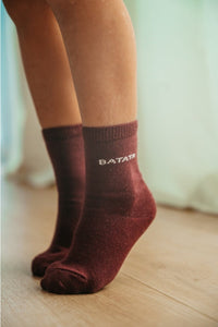 Duo paires de chaussettes bébé à messages tricotés - JUNTOS