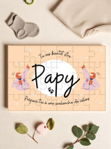 Détail des pièces du puzzle 24 pièces format carte postale